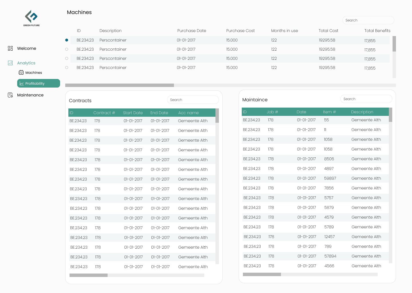 Green Future Internal System screenshot 1